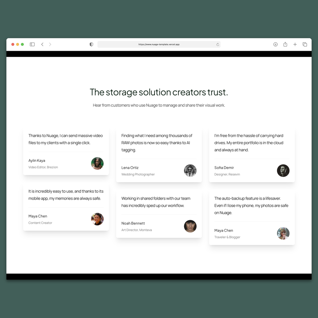Nuage – Multilingual Next.js 16 SaaS Landing Page Template