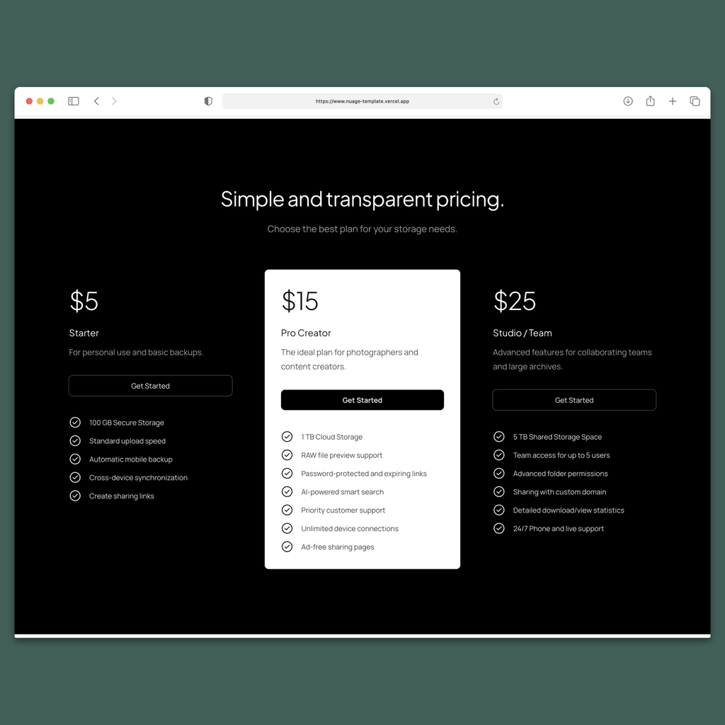 Nuage – Multilingual Next.js 16 SaaS Landing Page Template